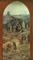 Bosch, Hieronymus - Christ Carrying the Cross, outer-right wing of the triptych The Temptation of St. Anthony